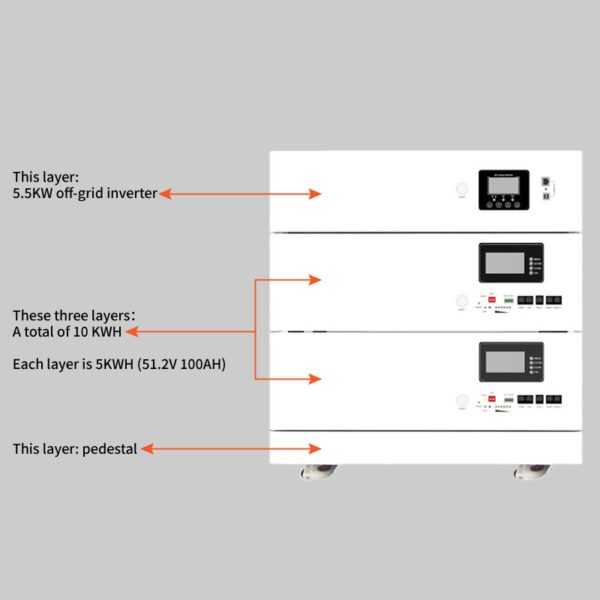 63b6728659c2929e9b6d7f6d7b8514ea 5.5kw 10kwh,Stackable all-in-one machine,Solar power system