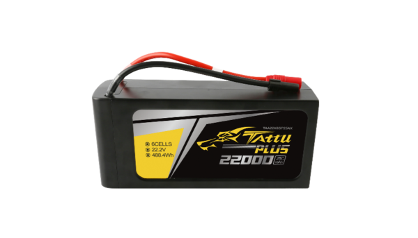 Tattu Plus 6S 22000mAh 22.2V 25C Lipo Smart Drone Battery
